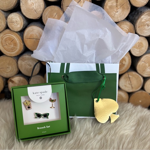 KATE SPADE Brooch Set LIMITED EDITION Enamel Pins - Picture 2 of 9